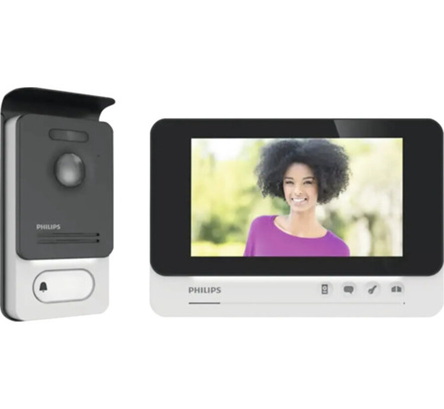 Philips WelcomeEye Comfort Touchscreen deurintercom set - videodeurbel en intercomsysteem voor veilige toegang
