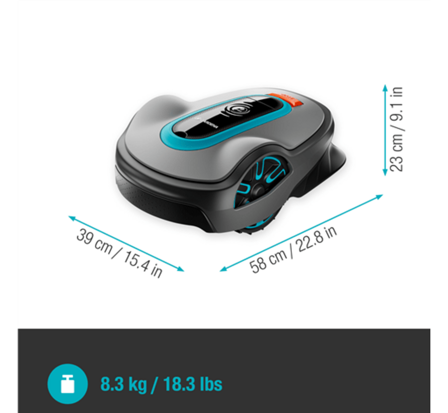 Gardena smart SILENO life 1500 m2 Set robotmaaier met smart system en laadstation