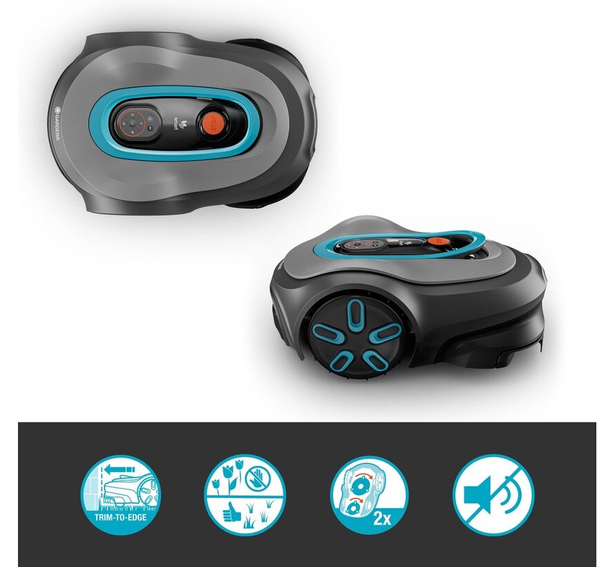 Gardena smart SILENO Max 1500 m2 robotmaaier met smart system app en perimeterdraad