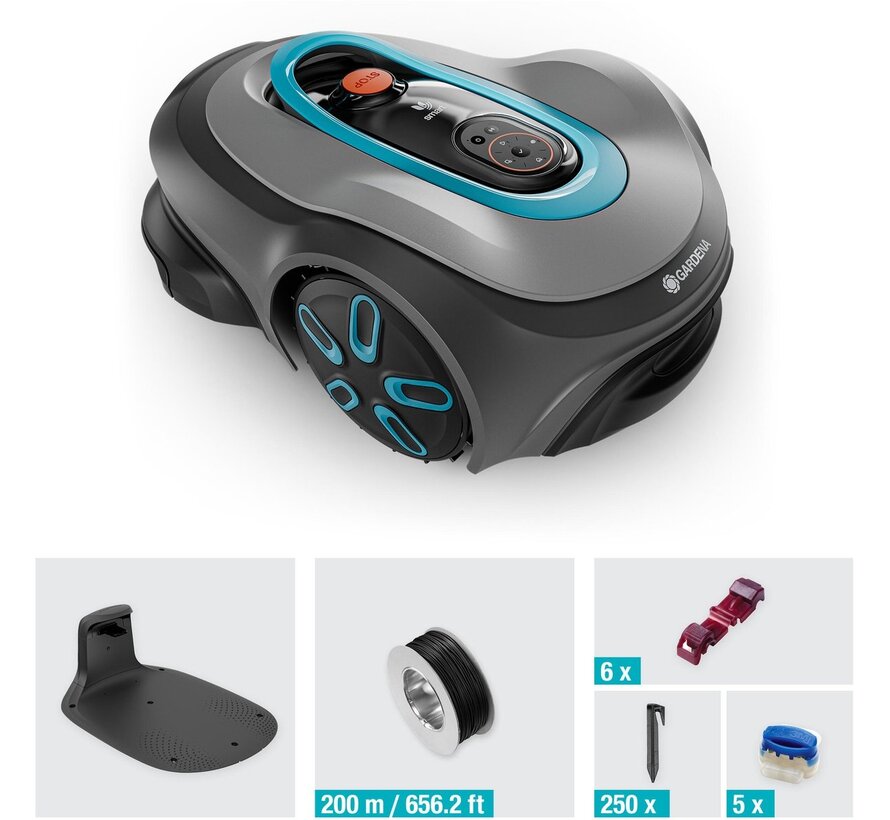 Gardena smart SILENO Max 1500 m2 robotmaaier met smart system app en perimeterdraad