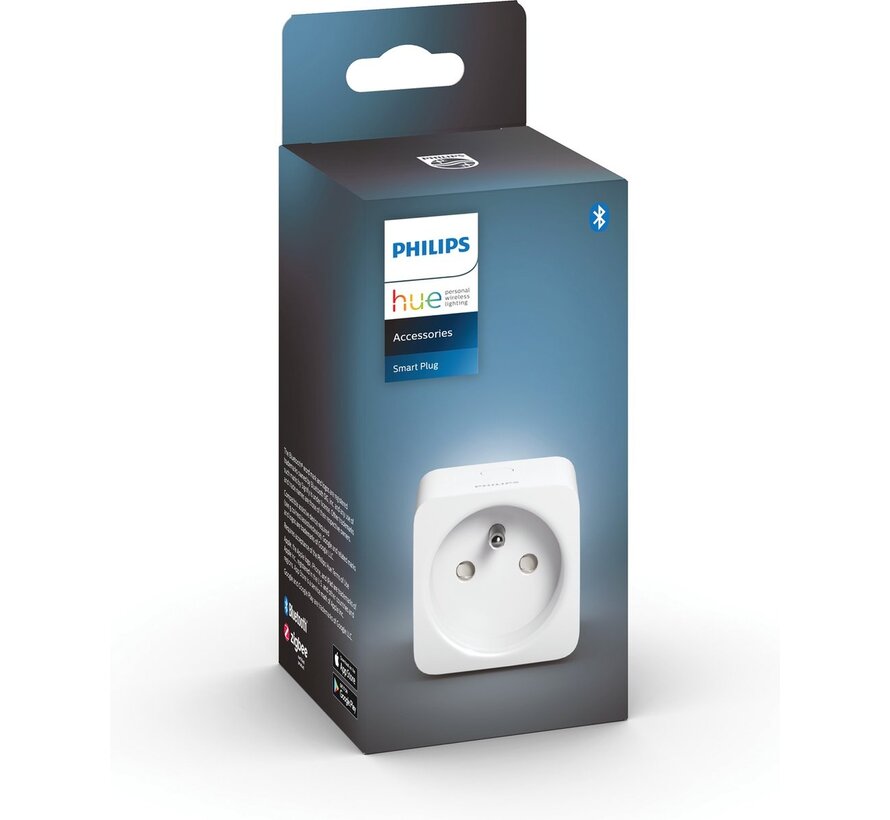 Philips Hue smart plug BE/FR (Type E) slimme stekker 2300 W met Bluetooth en Zigbee