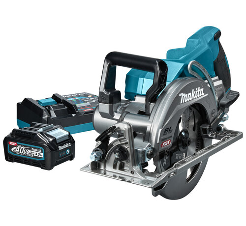 Makita Makita RS001GM101 XGT 40V Max accu cirkelzaag 185 mm met ADT, soft start en elektrische rem, incl. BL4040 4.0Ah accu, DC40RA snellader en Efficut zaagblad (in doos)