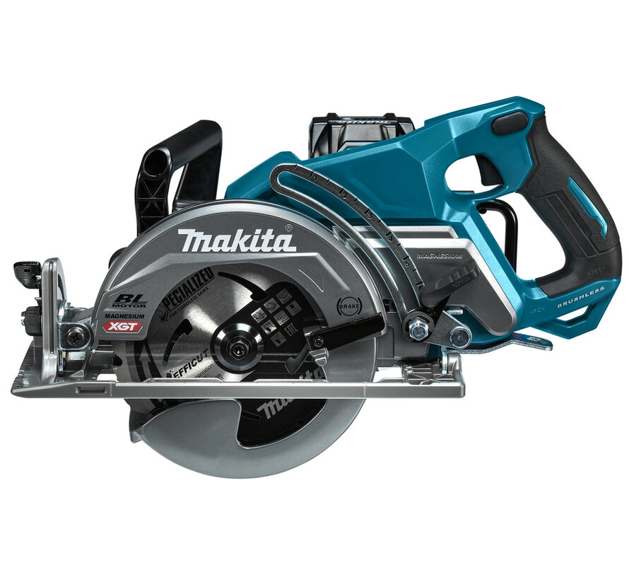 Makita RS001GM101 XGT 40V Max accu cirkelzaag 185 mm met ADT, soft start en elektrische rem, incl. BL4040 4.0Ah accu, DC40RA snellader en Efficut zaagblad (in doos)