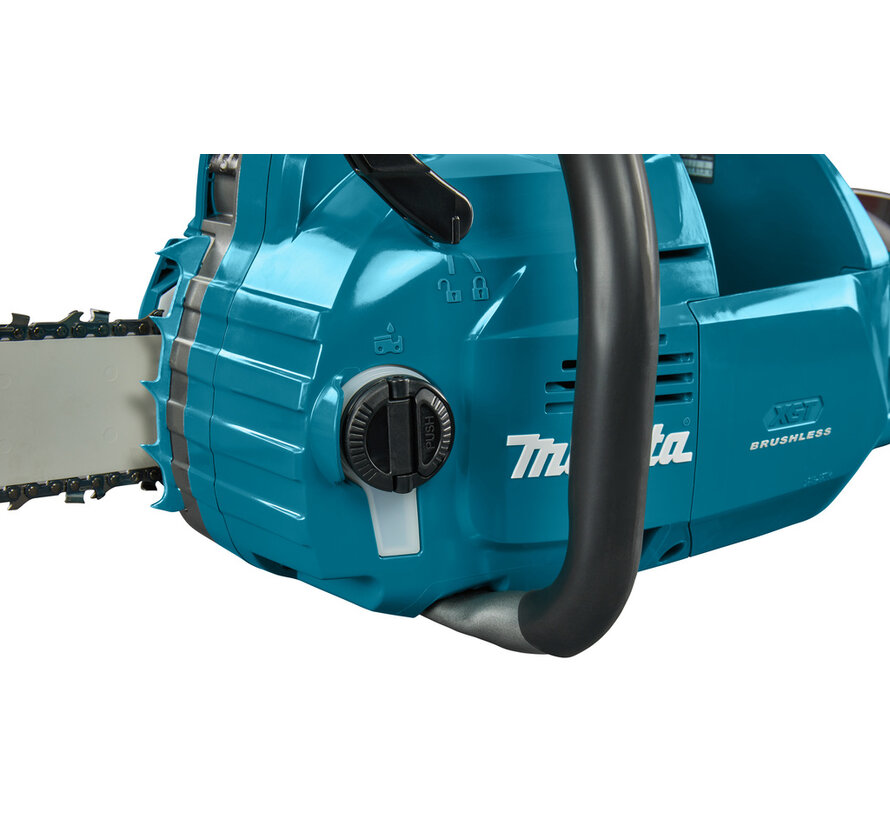 Makita UC015GZ XGT 40V Max accu kettingzaag 35 cm met 1.6 kW vermogen en hoge kettingsnelheid 25.5 m/s, gereedschapsloos spannen en kettingrem, body in doos (zonder accu en lader)