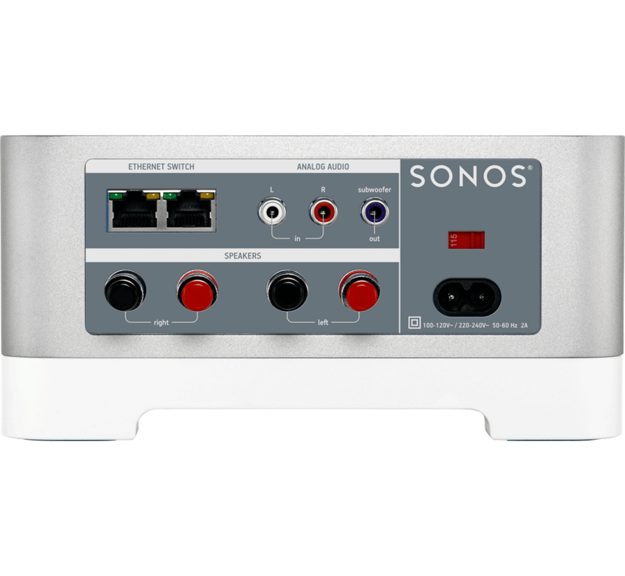 Refurbished Sonos CONNECT:AMP Gen2 (S2) met ingebouwde versterker voor passieve speakers en Sonos multiroom streaming