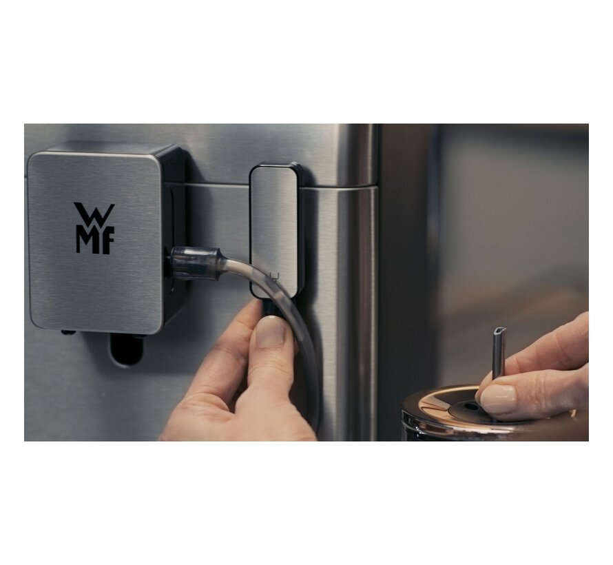 WMF CP813D Perfection 660 volautomatische koffiemachine met touchscreen, One Touch Milk, stille conische molen en RVS design