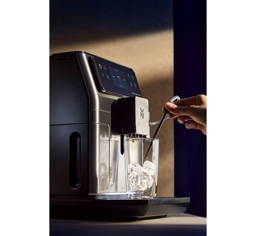 WMF CP813D Perfection 660 volautomatische koffiemachine met touchscreen, One Touch Milk, stille conische molen en RVS design