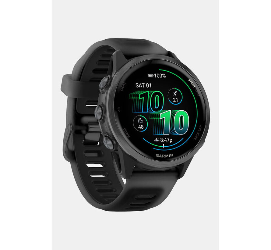 Garmin Forerunner 570 42mm zwart sporthorloge met AMOLED display, GPS, hartslagmeting en geavanceerde trainingsanalyse