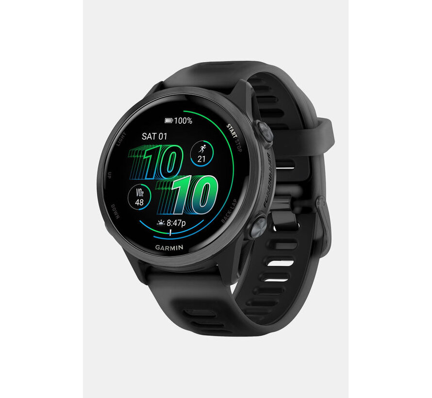 Garmin Forerunner 570 42mm zwart sporthorloge met AMOLED display, GPS, hartslagmeting en geavanceerde trainingsanalyse