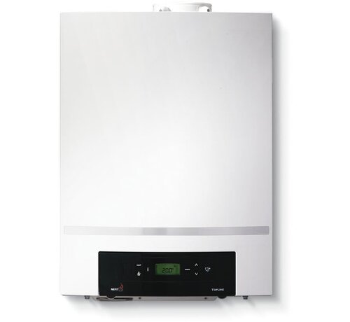 Refurbished Nefit-Bosch TopLine II HR 45 II HR soloketel 10,8-48,3 kW - voor grotere woningen en utiliteit, modulerend, rendement tot 98,7%, NOx klasse 5, 695x520x465 mm, geschikt voor externe boiler/voorraadvat