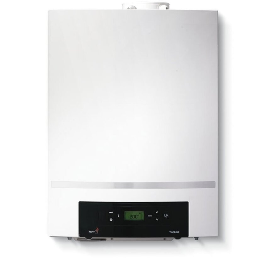 Refurbished Nefit-Bosch TopLine II HR 45 II HR soloketel 10,8-48,3 kW - voor grotere woningen en utiliteit, modulerend, rendement tot 98,7%, NOx klasse 5, 695x520x465 mm, geschikt voor externe boiler/voorraadvat