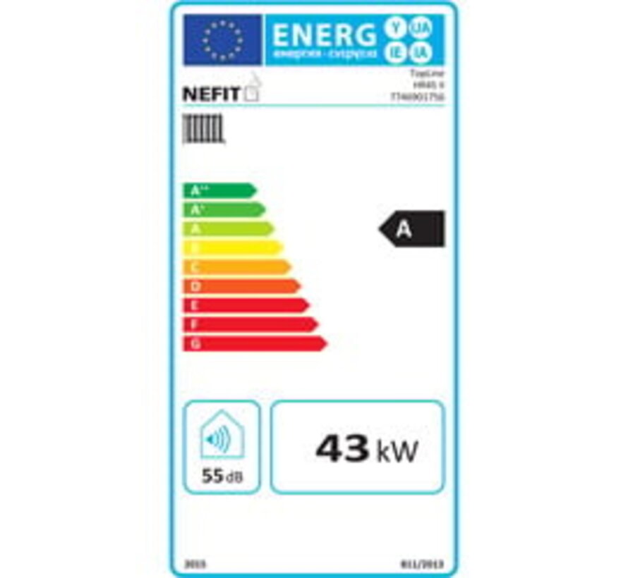 Refurbished Nefit-Bosch TopLine II HR 45 II HR soloketel 10,8-48,3 kW - voor grotere woningen en utiliteit, modulerend, rendement tot 98,7%, NOx klasse 5, 695x520x465 mm, geschikt voor externe boiler/voorraadvat