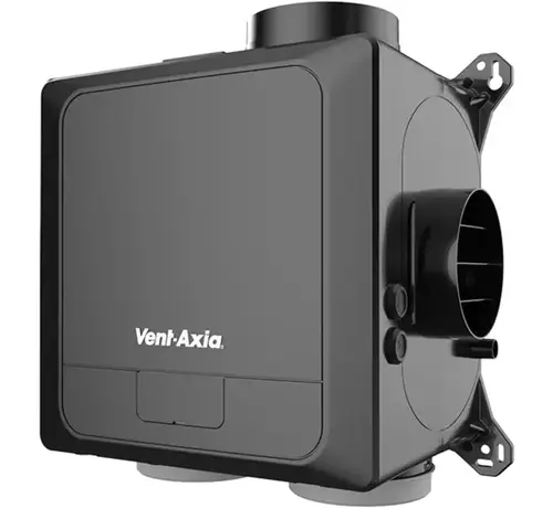 Vent-Axia Multihome BPD basis ventilatiebox 300 m3/h met interne vochtsensor, Perilex stekker, EC motor, traploze 0-10V regeling en 4x 125 mm kanaalaansluitingen