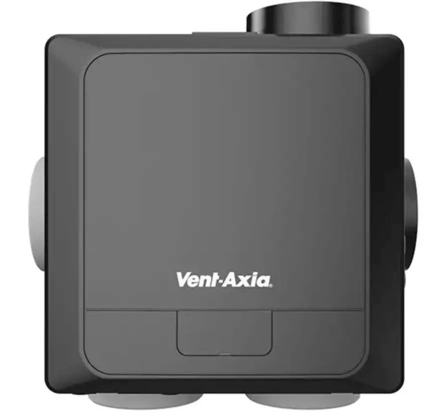 Vent-Axia Multihome BEP basis ventilatiebox 300 m3/h met interne vochtsensor, EC motor, traploze 0-10V regeling, 4x 125 mm kanaalaansluitingen en euro stekker