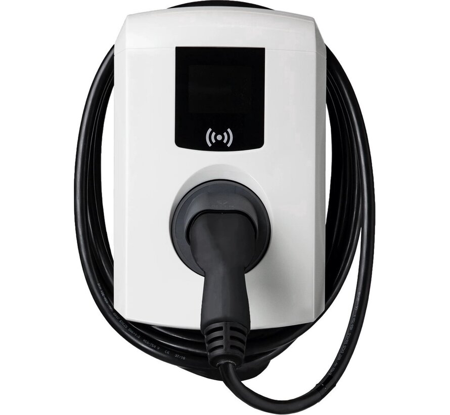 Eve Single Pro Line Type 2 laadstation 22 kW AC - 3-fase 32A - RFID - load balancing - wandmontage - geschikt voor zakelijk en thuisladen