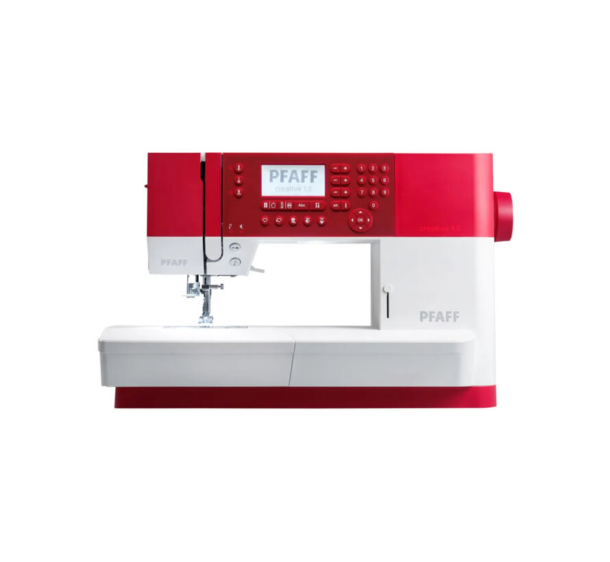 Refurbished Pfaff Creative 1.5 - IDT dubbeltransport - borduurveld 240x150 - 150 steken - USB