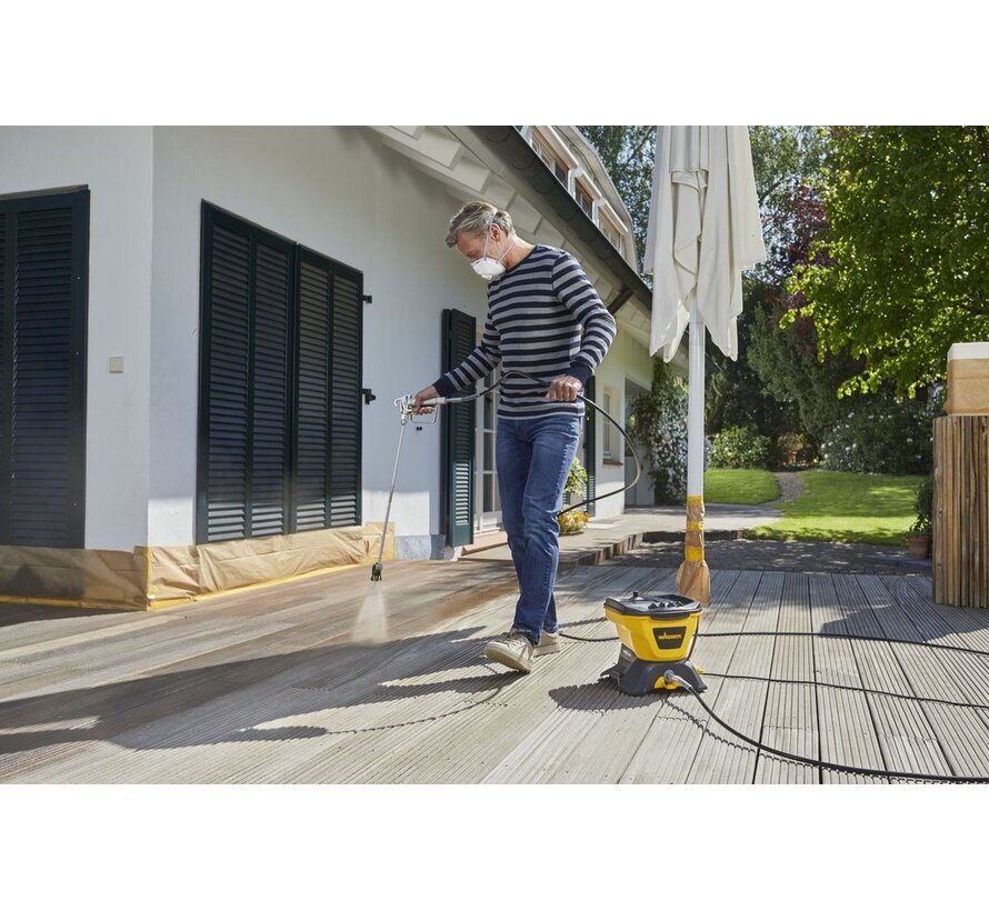 WAGNER Control 150 M verfspuit - HEA airless - 110 bar - 0,9 l/min - 5,5 L reservoir - 350 W