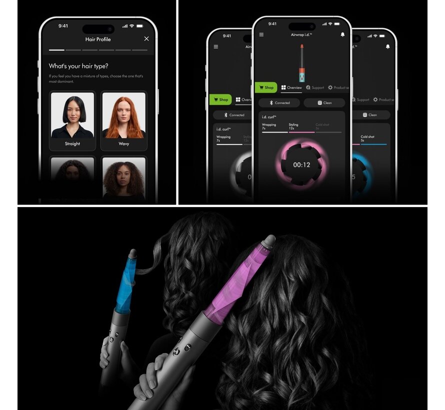 Dyson Airwrap i.d. Straight + Wavy multistyler - Bluetooth - MyDyson app - Ceramic Pink - Coanda