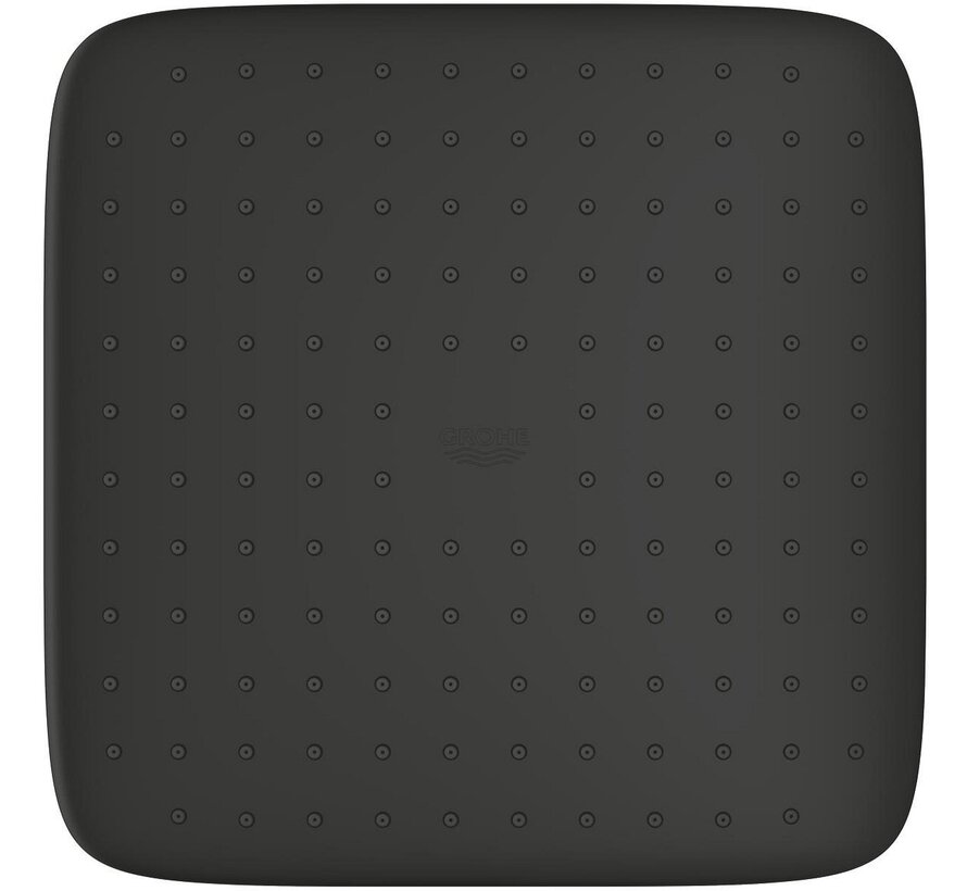 GROHE Vitalio Comfort 250 QuickFix regendoucheset zwart - 250 mm hoofddouche - thermostaat - 2 straalsoorten - TwistStop 1750 mm