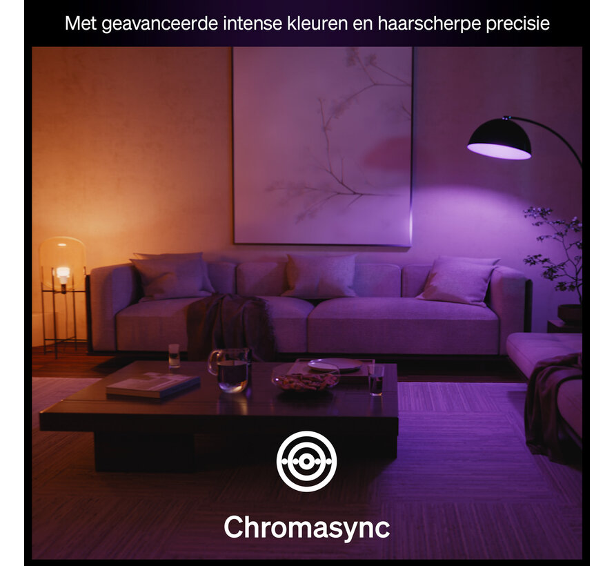 Philips Hue White and Color Ambiance A60 E27 3-pack - 810 lm - 1000-20000 K - Bluetooth Zigbee - dimbaar