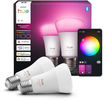 Philips Hue A67 White and Color E27 1100 lm 2-pack