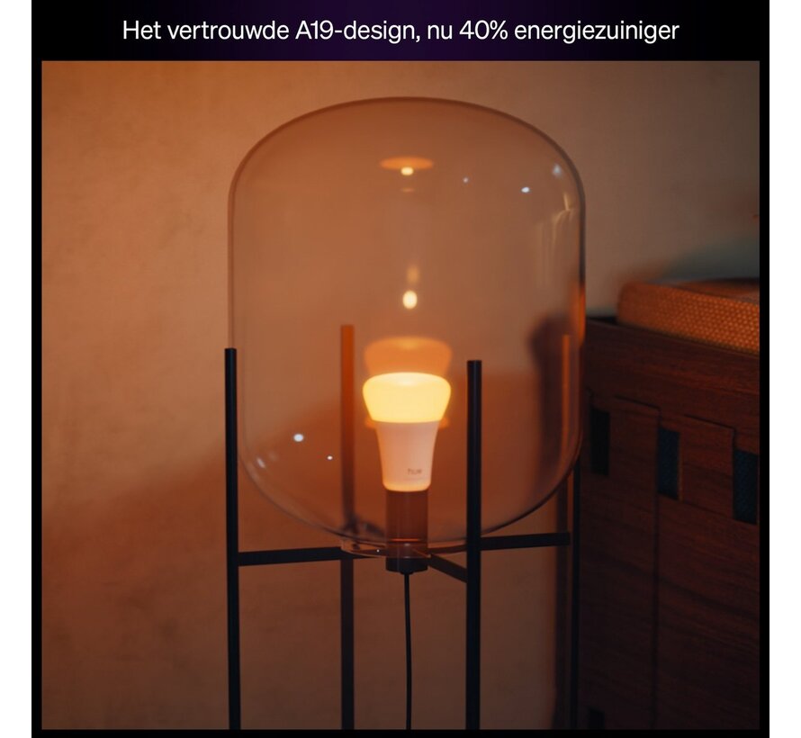 Philips Hue A67 E27 White and Color Ambiance 2-pack - 1100 lm - kleur en wit - Bluetooth Zigbee - extra fel