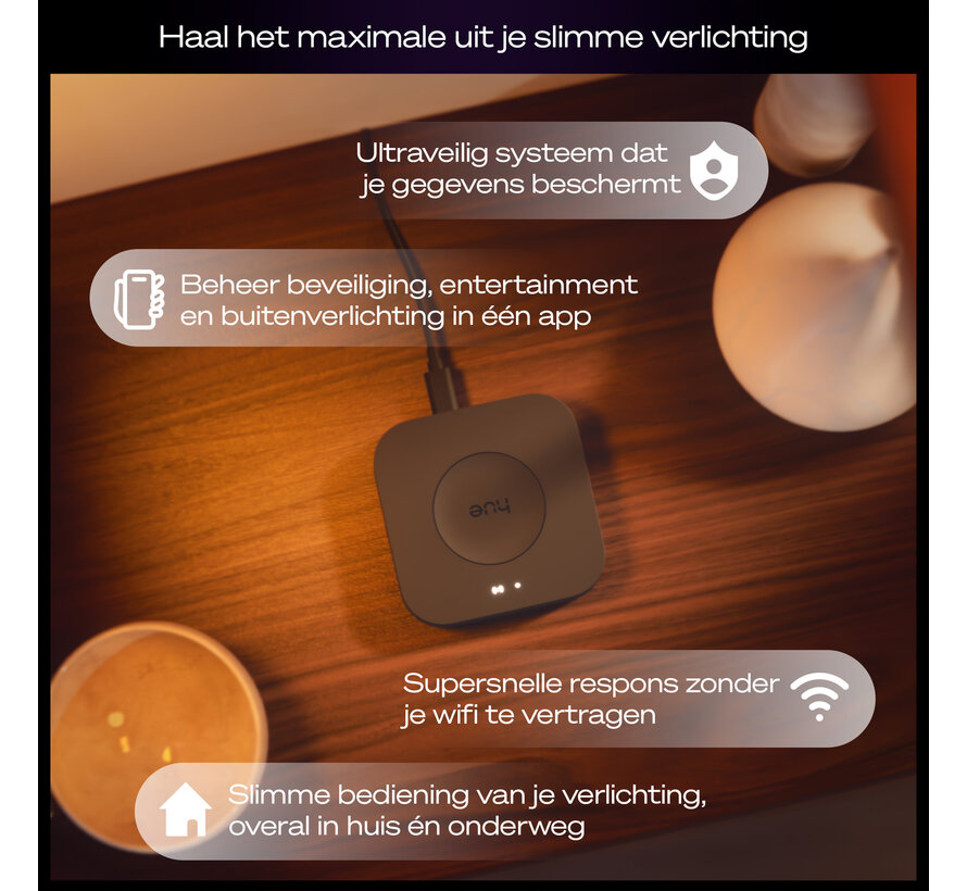 Philips Hue starterkit 2x E27 White and Color Ambiance + Dimmer Switch + Bridge Pro - 1100 lm - Zigbee Bluetooth