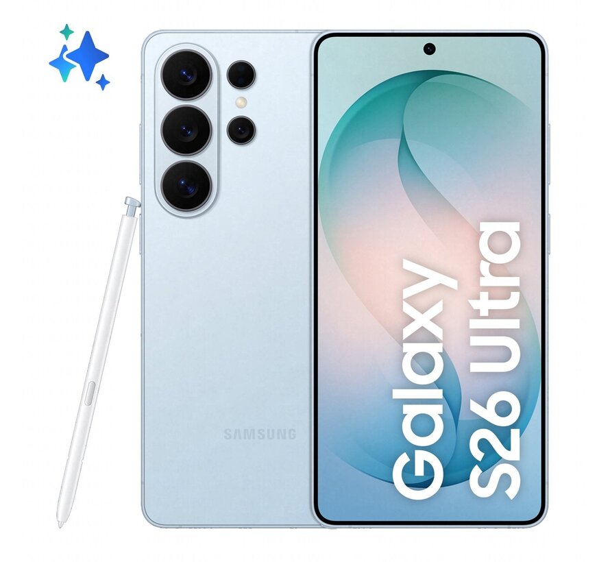 Samsung Galaxy S26 Ultra 5G 256GB Blauw - 6.9 inch QHD+ OLED 3120x1440 - 12GB RAM - Snapdragon 8 Elite Gen 5 - S Pen - IP68