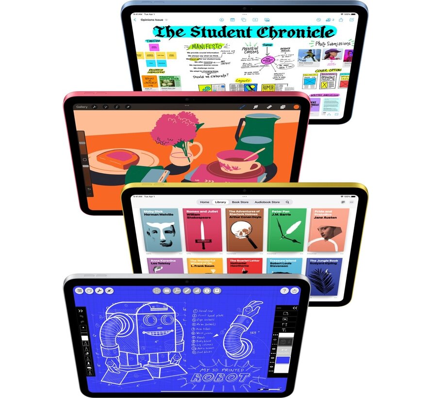 Apple iPad 2025 11 inch 256GB WiFi Zilver - A16 Bionic - 2360x1640 - 6GB RAM - iPadOS