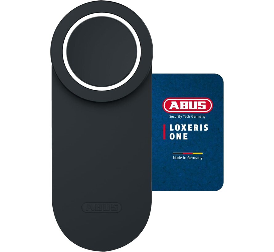 ABUS LOXERIS One zwart - slim deurslot / deurslotaandrijving - ABUS One app - 4x AA - Bluetooth - uitbreidbaar met keypad en fingerscanner