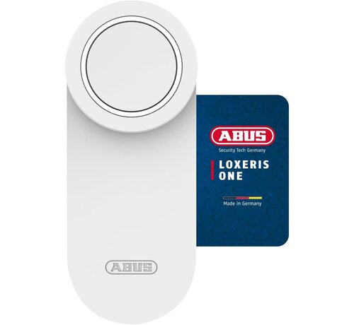 ABUS LOXERIS One wit - slim deurslot / deurslotaandrijving - ABUS One app - 4x AA - Bluetooth - uitbreidbaar met keypad en fingerscanner