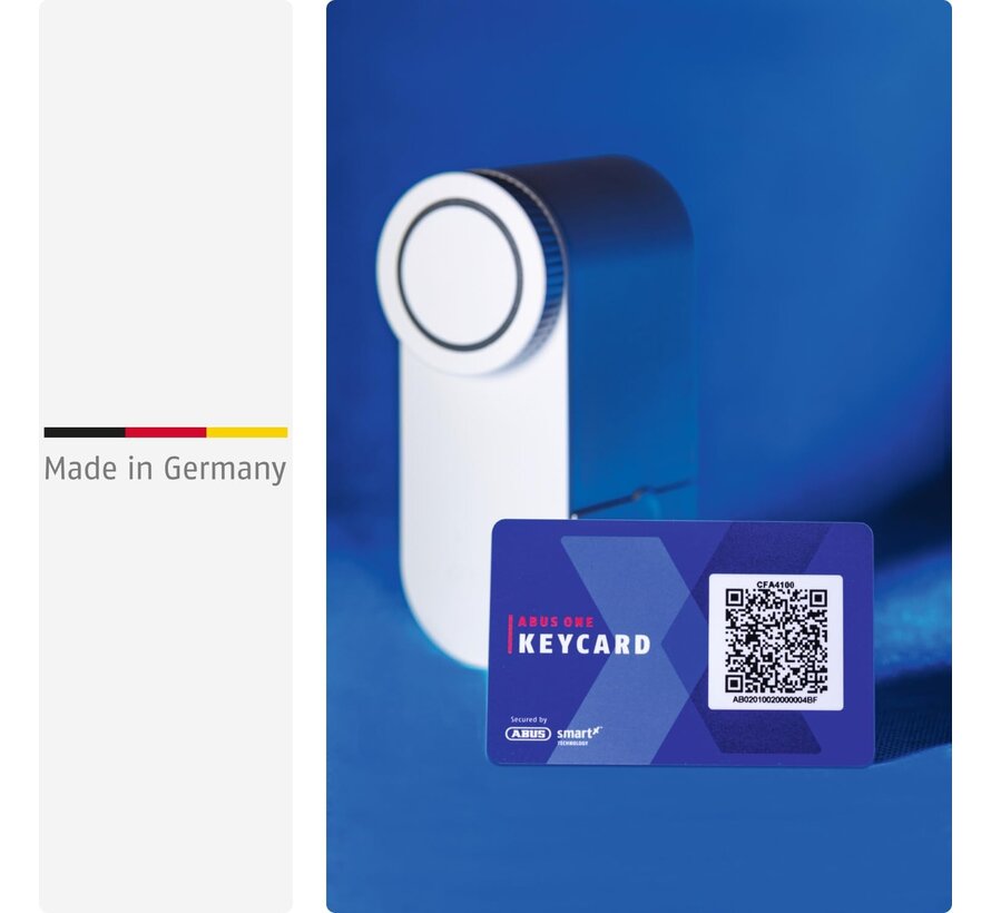 ABUS LOXERIS One wit - slim deurslot / deurslotaandrijving - ABUS One app - 4x AA - Bluetooth - uitbreidbaar met keypad en fingerscanner