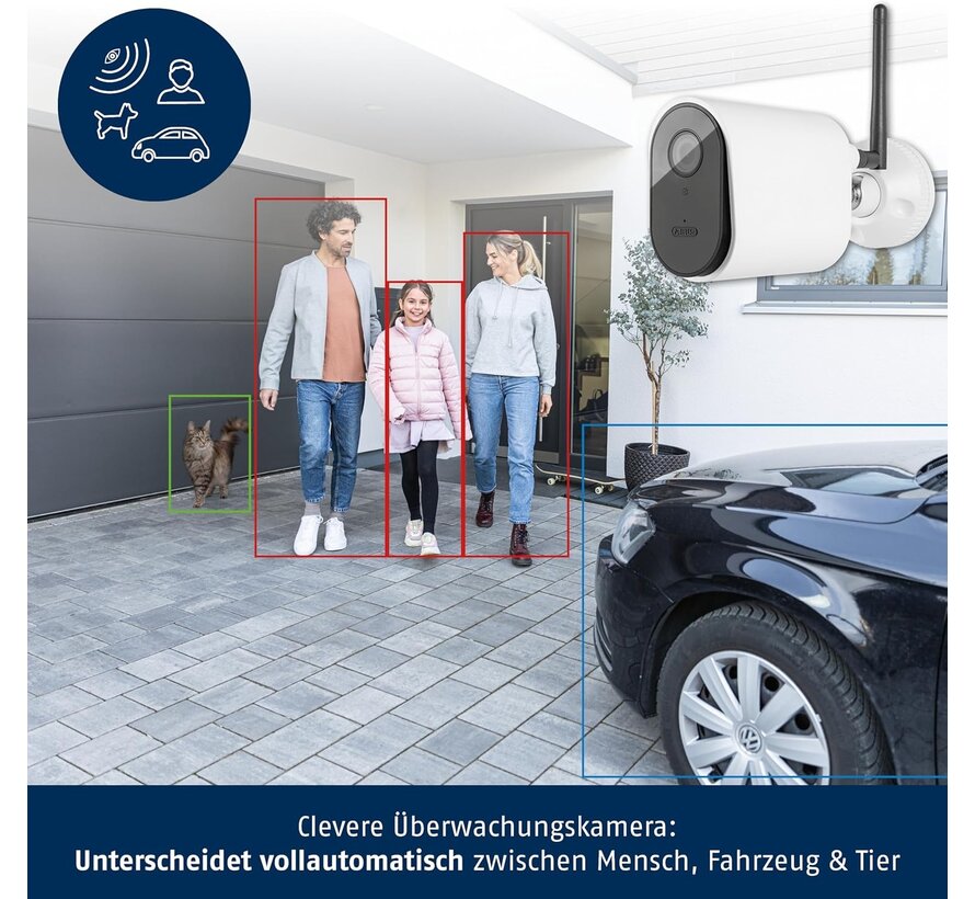 ABUS SmartLook buitencamera PPIC54520 - 4K Ultra HD - IP66 - 85 graden - nachtzicht 10 m - microSD tot 256 GB