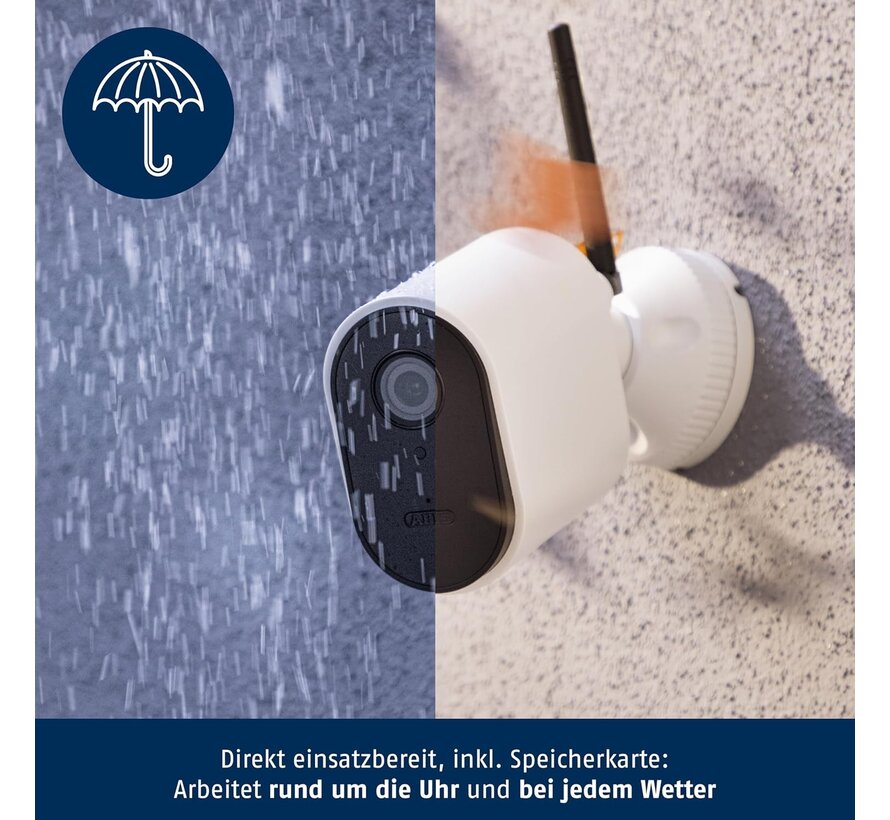 ABUS SmartLook buitencamera PPIC54520 - 4K Ultra HD - IP66 - 85 graden - nachtzicht 10 m - microSD tot 256 GB