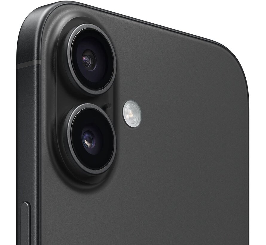 Apple iPhone 16 128GB Zwart - 6.1 inch OLED - A18 - 48MP camera - USB-C - IP68 - MPN MYE73ZD/A