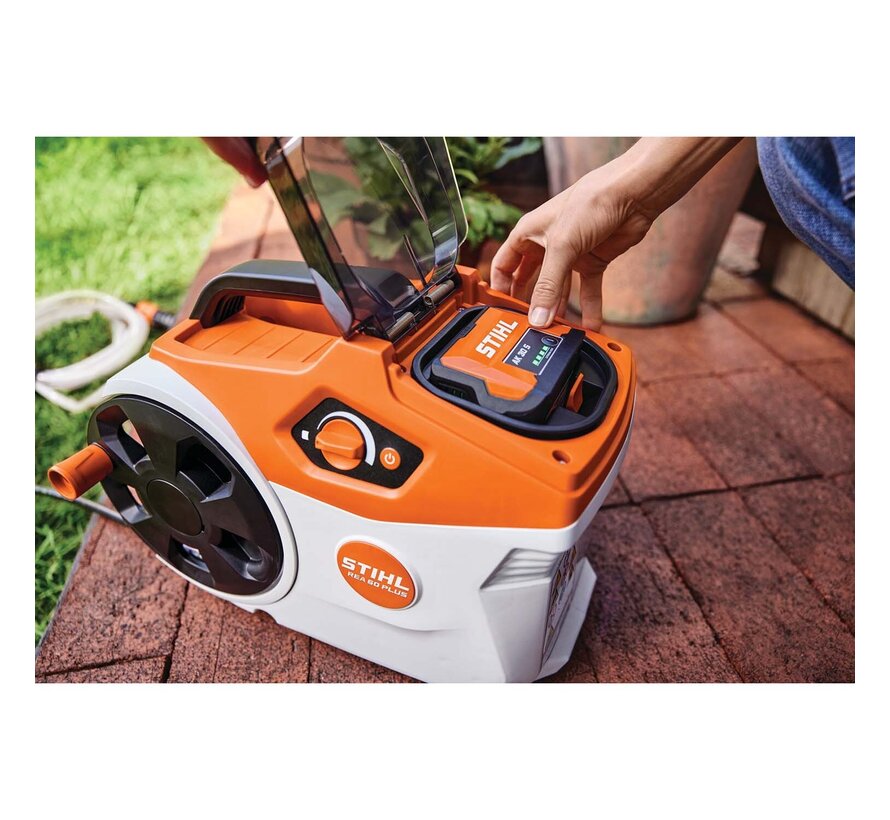 Stihl REA 60 PLUS accu hogedrukreiniger body - AK systeem - max 130 bar - 270 l/u - 5 m slang -  RA010117600