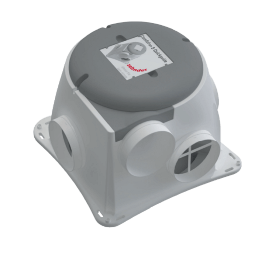 Zehnder ComfoFan Silent 460 m3/h met vochtsensor randaarde + RFZ zender - 230V - 0-10V - draadloze bediening