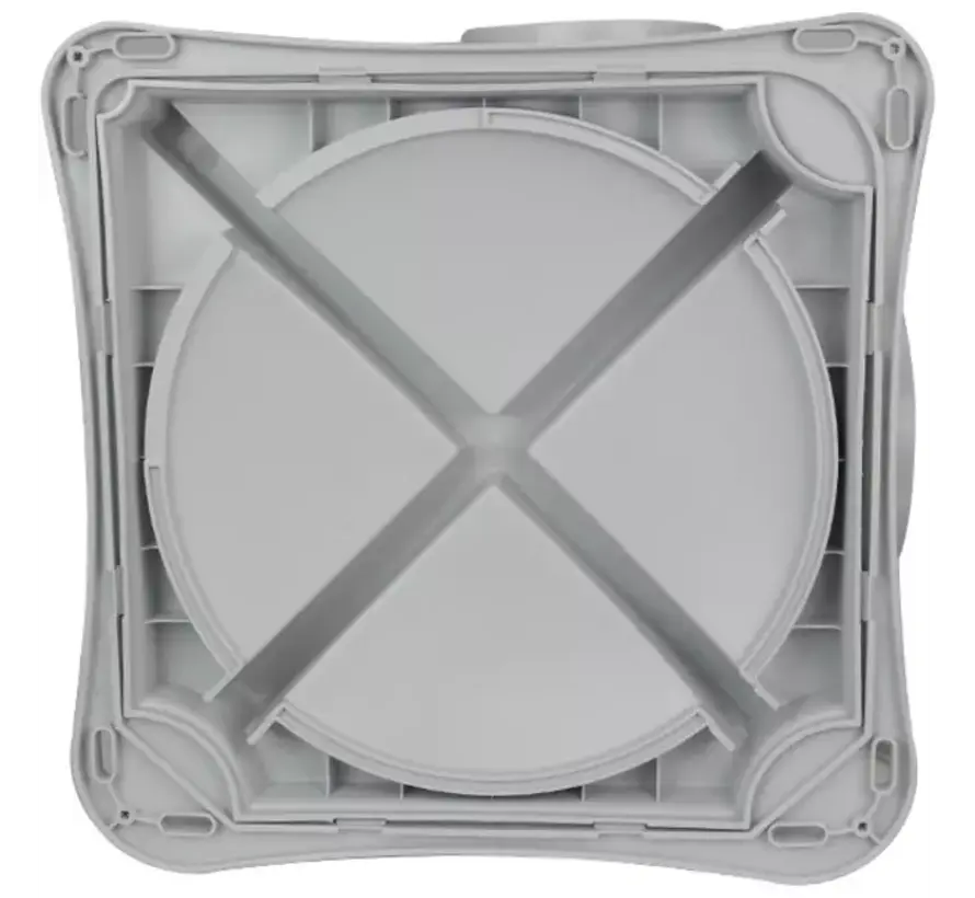 Zehnder ComfoFan Silent 460 m3/h randaarde stekker - 230V - 0-10V - interne vochtsensor - 4 aansluitingen - 160/125 mm