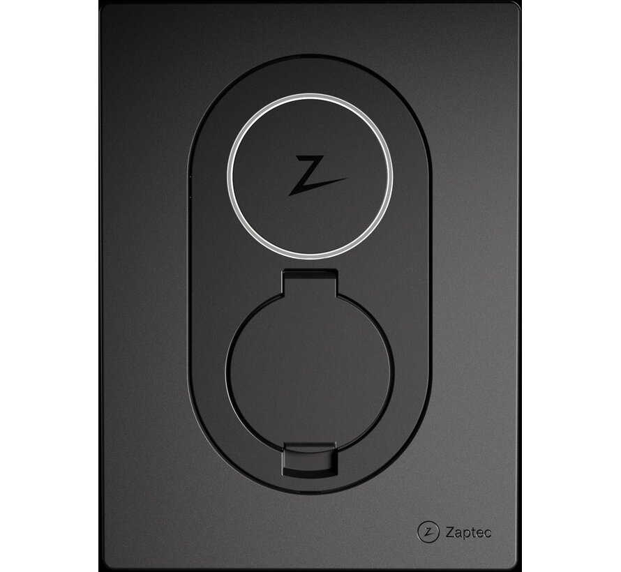 Zaptec Go Asphalt Black laadpaal 22 kW Type 2 3-fase - WiFi 4G LTE-M - IP54 - 242x180x75 mm - 1,3 kg