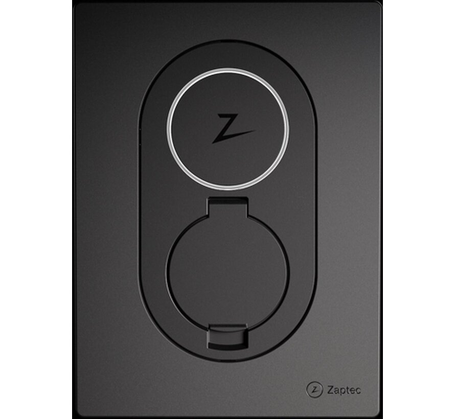 Zaptec Go Asphalt Black laadpaal 22 kW Type 2 3-fase - WiFi 4G LTE-M - IP54 - 242x180x75 mm - 1,3 kg