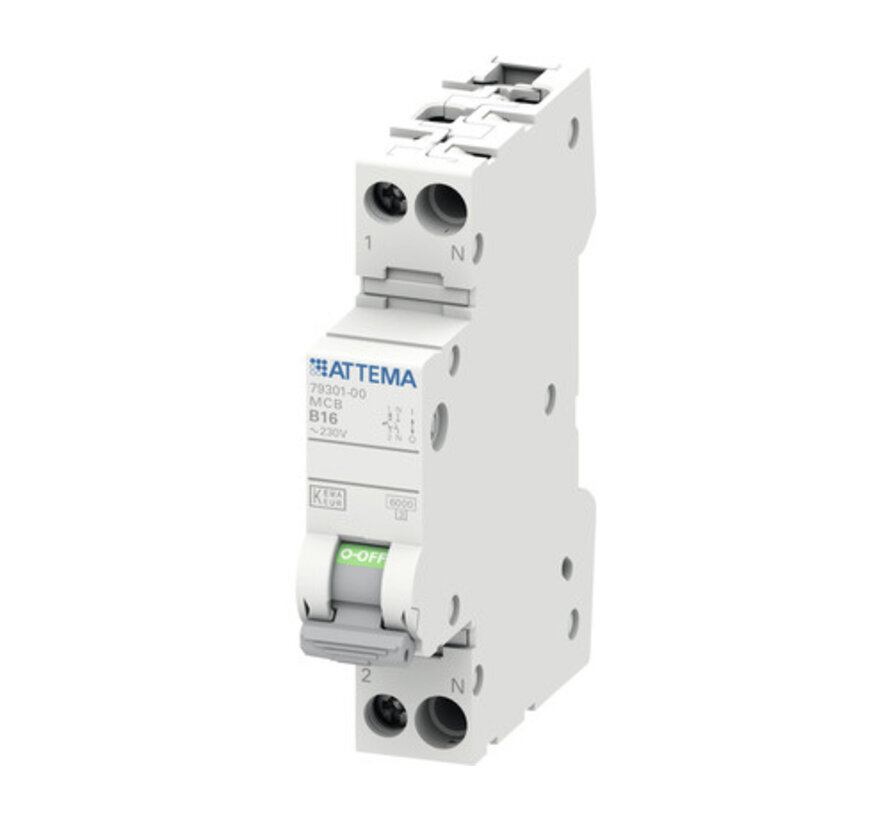 ATTEMA Click-mate NXT installatieautomaat 1P+N 16A B-kar AT90200