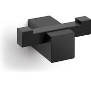 ZACK Carvo Dubbele Handdoekhaak 6,5x4,5x2,6cm zwart