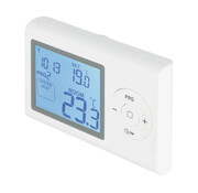 Sanivesk Klokthermostaat Ibiza Digitaal 2AAA Programmeerbaar Wit