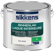 Sikkens binnenlak mat RAL 9016 wit 2,5 liter