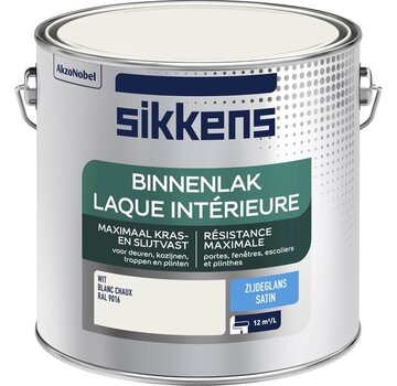 Sikkens binnenlak zijdeglans RAL 9016 2,5L