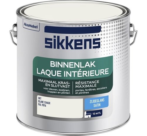 Sikkens binnenlak zijdeglans RAL 9016 2,5L