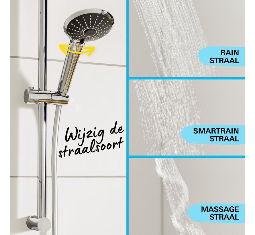 GROHE Handdouche Vitalio Joy rond met 3 straalsoorten 11 cm chroom