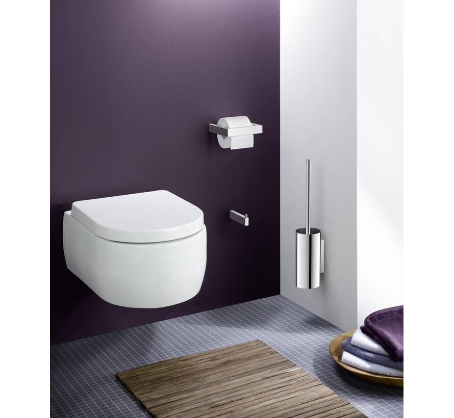 Zack LINEA Reserverolhouder 13x4x2cm 1 rol hoogglans RVS