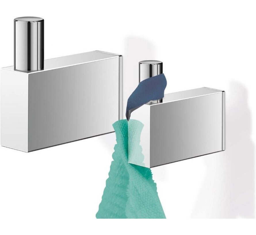ZACK Linea handdoekhaak glans RVS