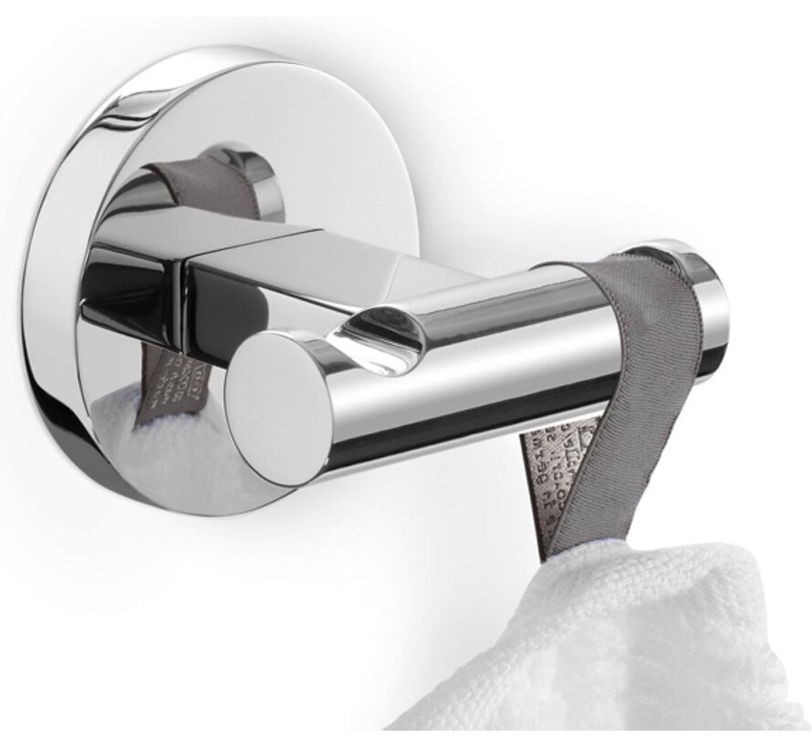 ZACK Scala Handdoekhaak met 2 Haken glans RVS